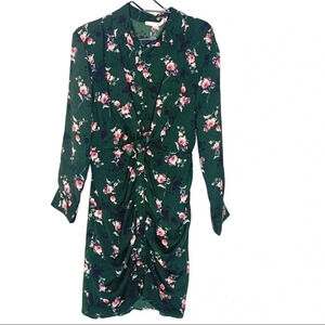 Anthropologie Everleigh Green Floral Dress Size Small